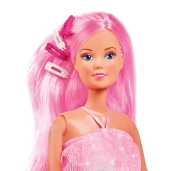 Steffi Love Hair Glam XL Pink Hair Doll Brush & Hair Clippers - Picture 2 of 3